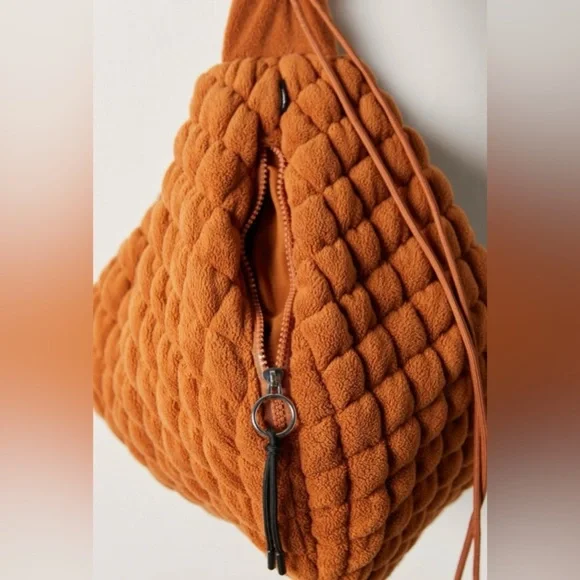 FP Movement x Free People Pucker Up Fleece Carryall in Toasted Almond - Picture 4 of 9